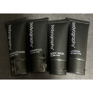 BODYOGRAPHY Travel Size Bath Toiletries Shampoo Conditioner Body Wash Lotion New